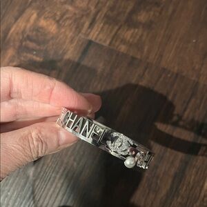 Chanel Silver Bangle Style Bracelet 🔗 NEW